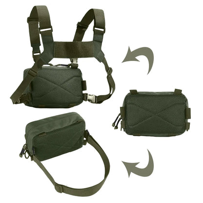Tactical Chest Rig Bag – Fishing Lure & Outdoor Hiking Vest Pack
