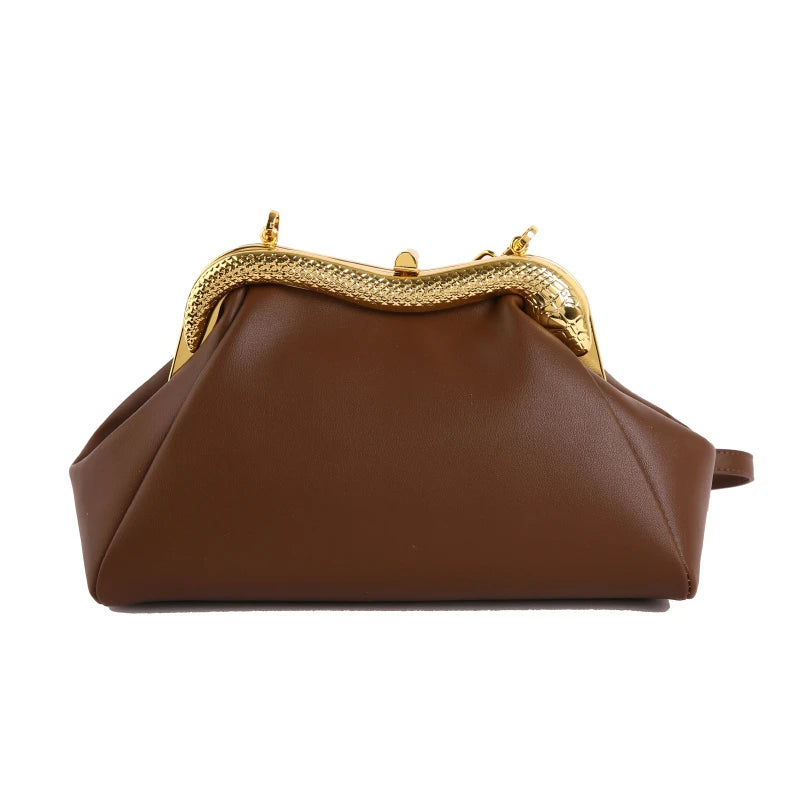 Luxury Evening Clutch Bag – Women's Elegant Chain Purse for Wedding & Party