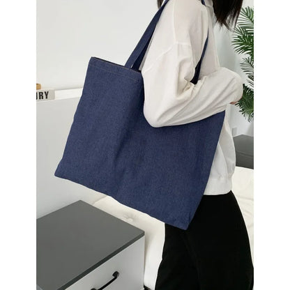 Denim Tote Bag Large Capacity Women's Shoulder Bag