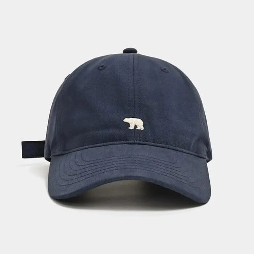 Polar Bear Embroidery Baseball Cap – Unisex Cotton Hat