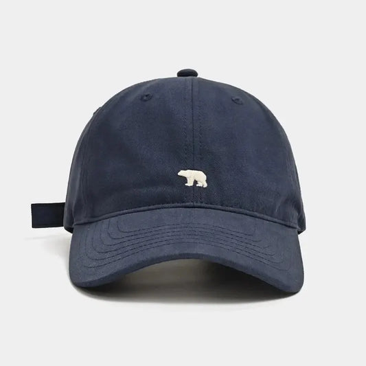 Polar Bear Embroidery Baseball Cap – Unisex Cotton Hat