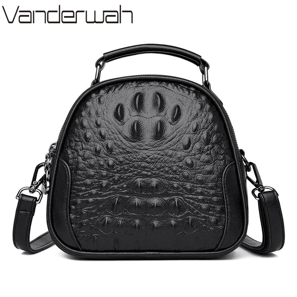 Crocodile Leather Crossbody Bag – Luxury Women's Shoulder Handbag