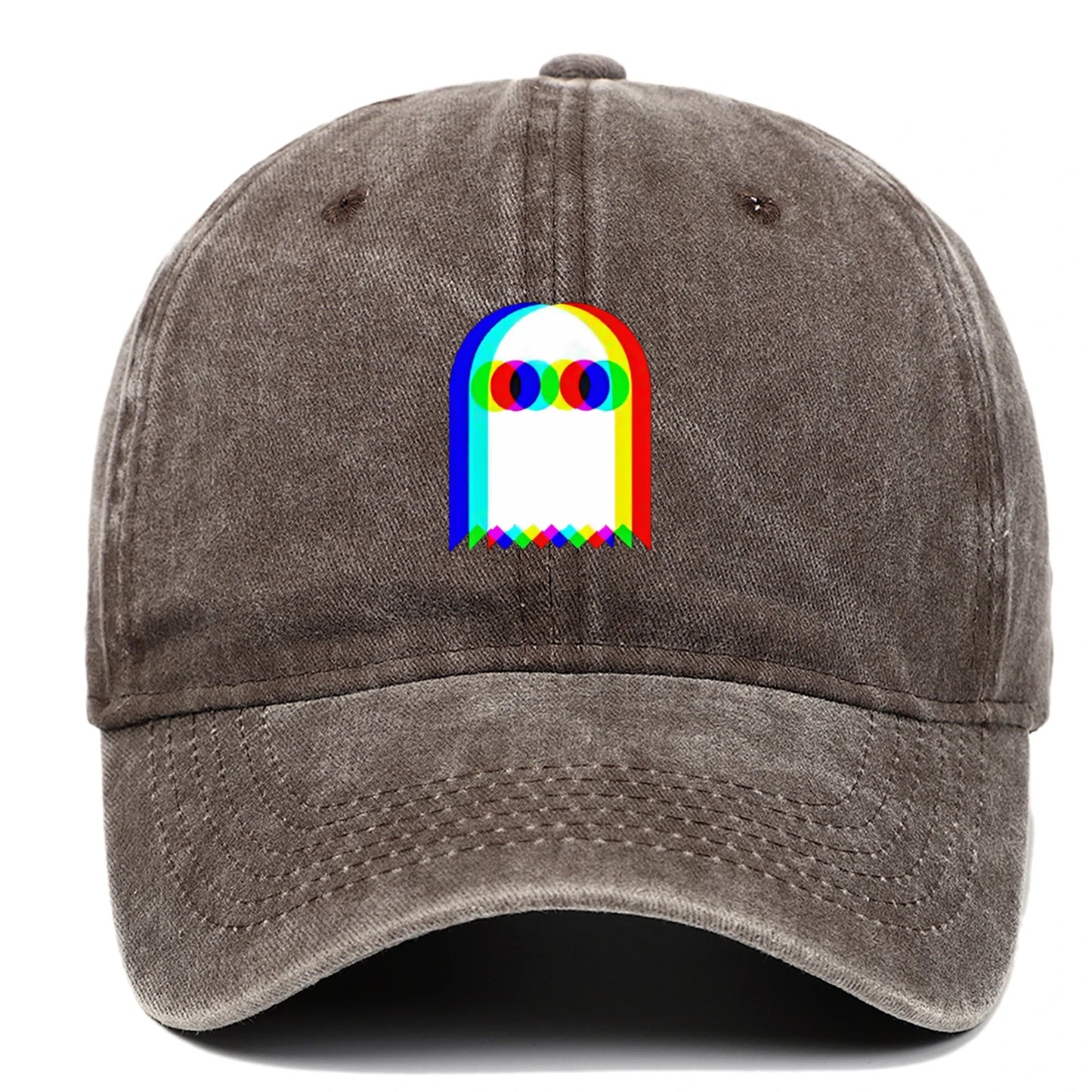 Colorful Ghost Print Baseball Cap – Adjustable Unisex Hat