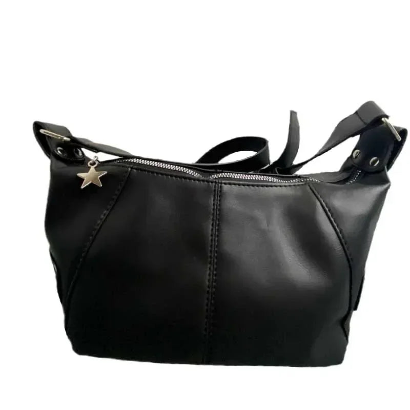 Gothic Star Crossbody Bag – Y2K Harajuku Shoulder Handbag