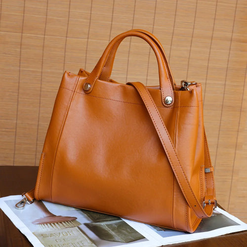 Genuine Leather Shoulder Bag – Women's Luxury Tote