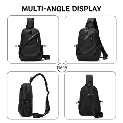 Men's Waterproof Chest Bag – Minimalist Sling Crossbody