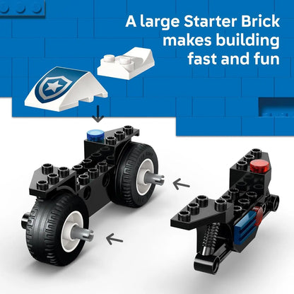 LEGO City Police Motorcycle Big Pursuit 60455 Building Set