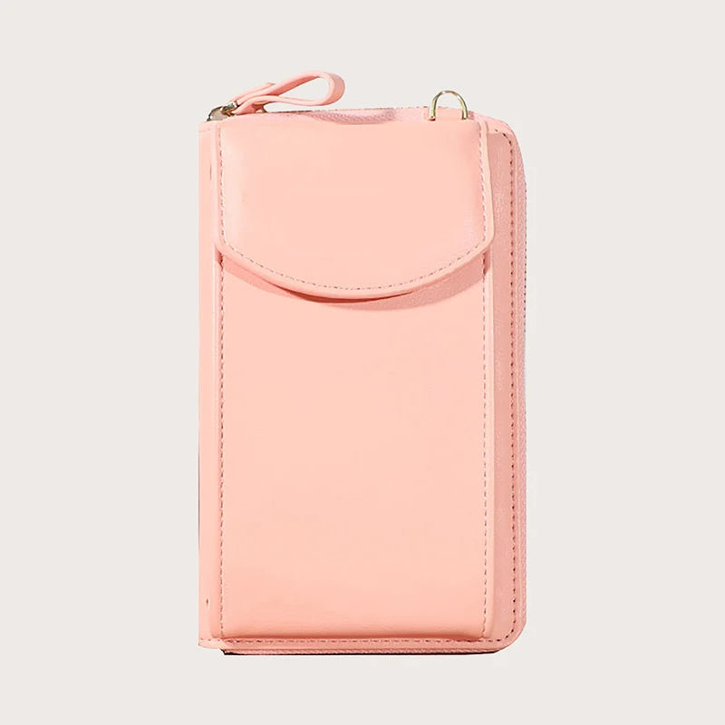 Women's PU Leather Phone Crossbody Bag & Wallet