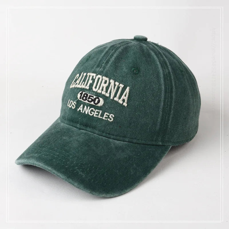 California 1850 Embroidered Baseball Cap – Washed Cotton Hat