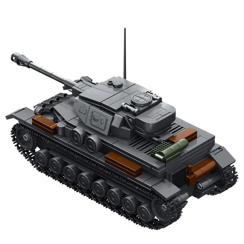 Panzer IV Tank Building Blocks MOC Set – WWII German Tank
