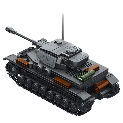 Panzer IV Tank Building Blocks MOC Set – WWII German Tank