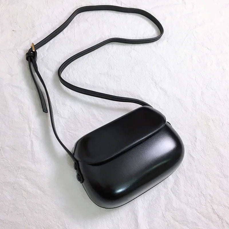 Women Messenger Bag Pu Leather Shiny Shoulder Hard Flip Buckle Mobile Phone Outing Coin Purse