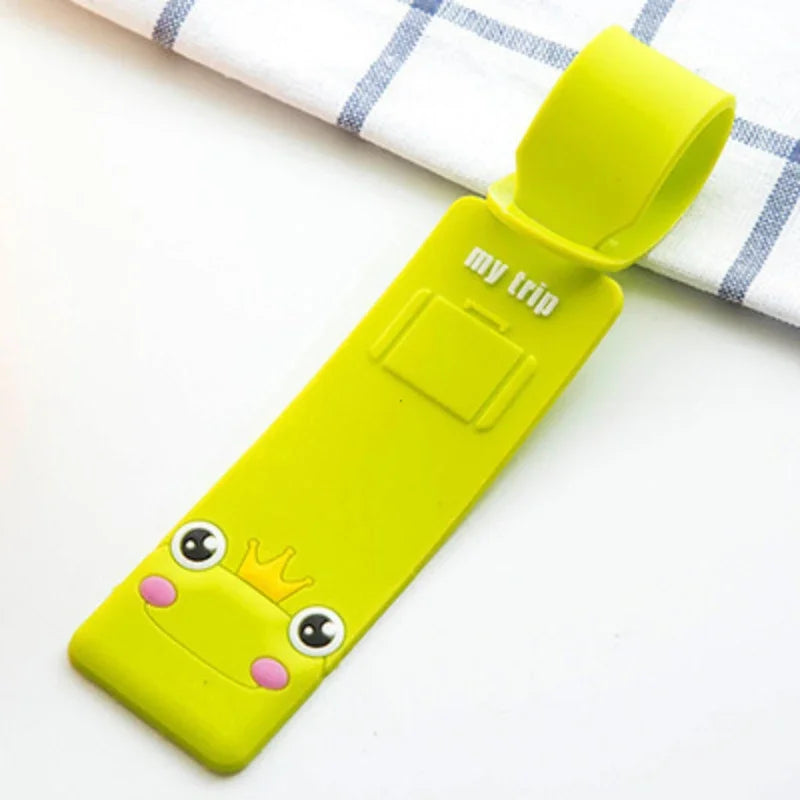 Cute Animal Silicone Luggage Tag with ID Holder