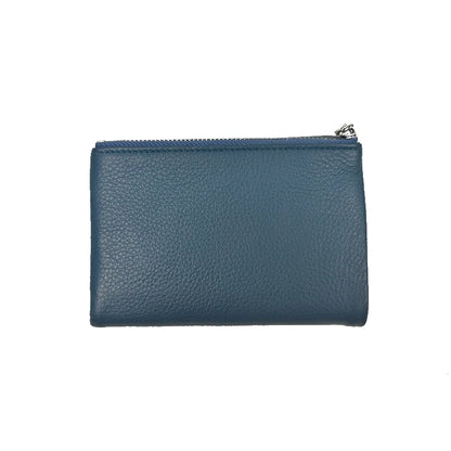 Genuine Cowhide Women's Tri-Fold Wallet – Zipper Coin Purse