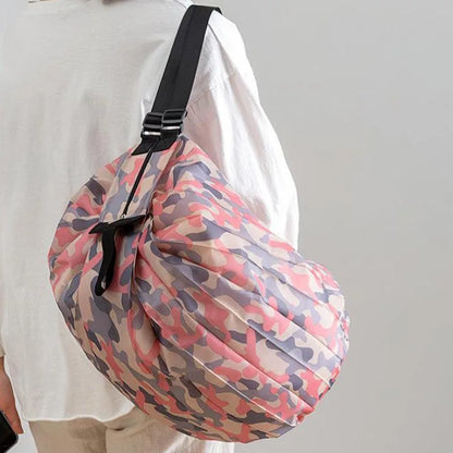Foldable Waterproof Shopping Bag – Reusable Portable Tote