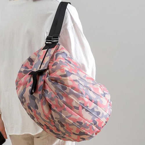 Foldable Waterproof Shopping Bag – Reusable Portable Tote