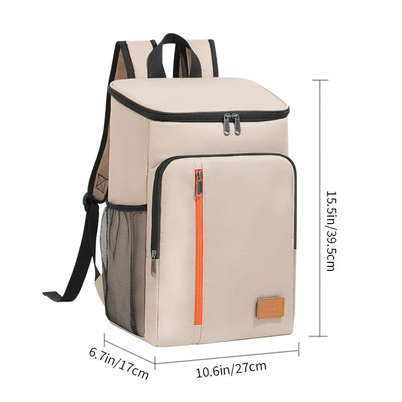 Insulated Cooler Backpack 18L Waterproof Thermal Lunch Bag