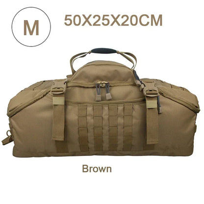 Tactical Duffle Backpack – 25L 45L 80L MOLLE Camping Travel Bag