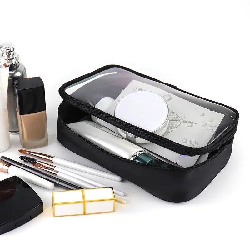 Clear Makeup Bag – Waterproof Travel Cosmetic Pouch for Women & Men