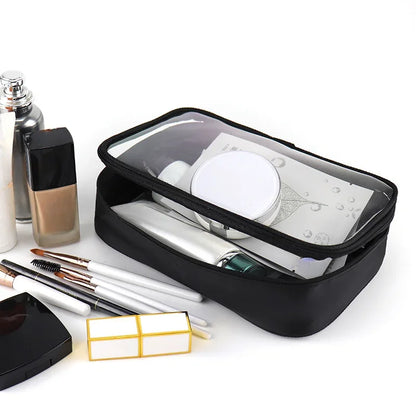 Clear Makeup Bag – Waterproof Travel Cosmetic Pouch for Women & Men