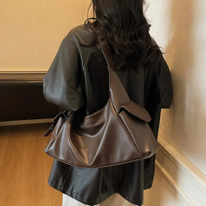 Casual Simple Large Capacity Shoulder Bag Winter Korean Version Temperament Tote Underarm