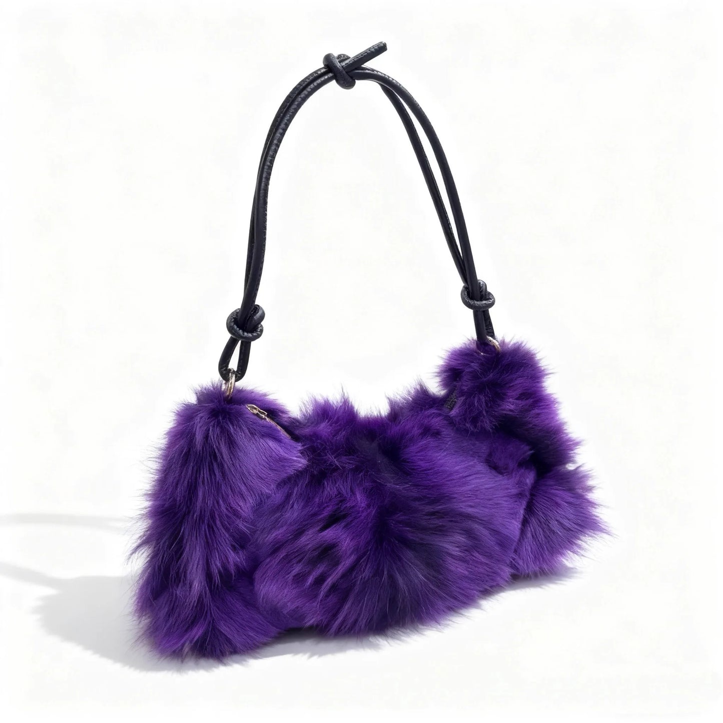 Luxury Europe America Women Real Fox Fur Bag Messenger Chain Shoulder Ladies Tote Handbag Crossbody