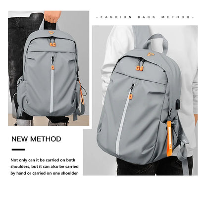 Laptop Backpack with USB Charging Port & Large Capacity