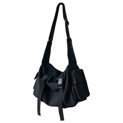 Canvas Messenger Bag – Unisex Japanese Harajuku Crossbody Shoulder Bag