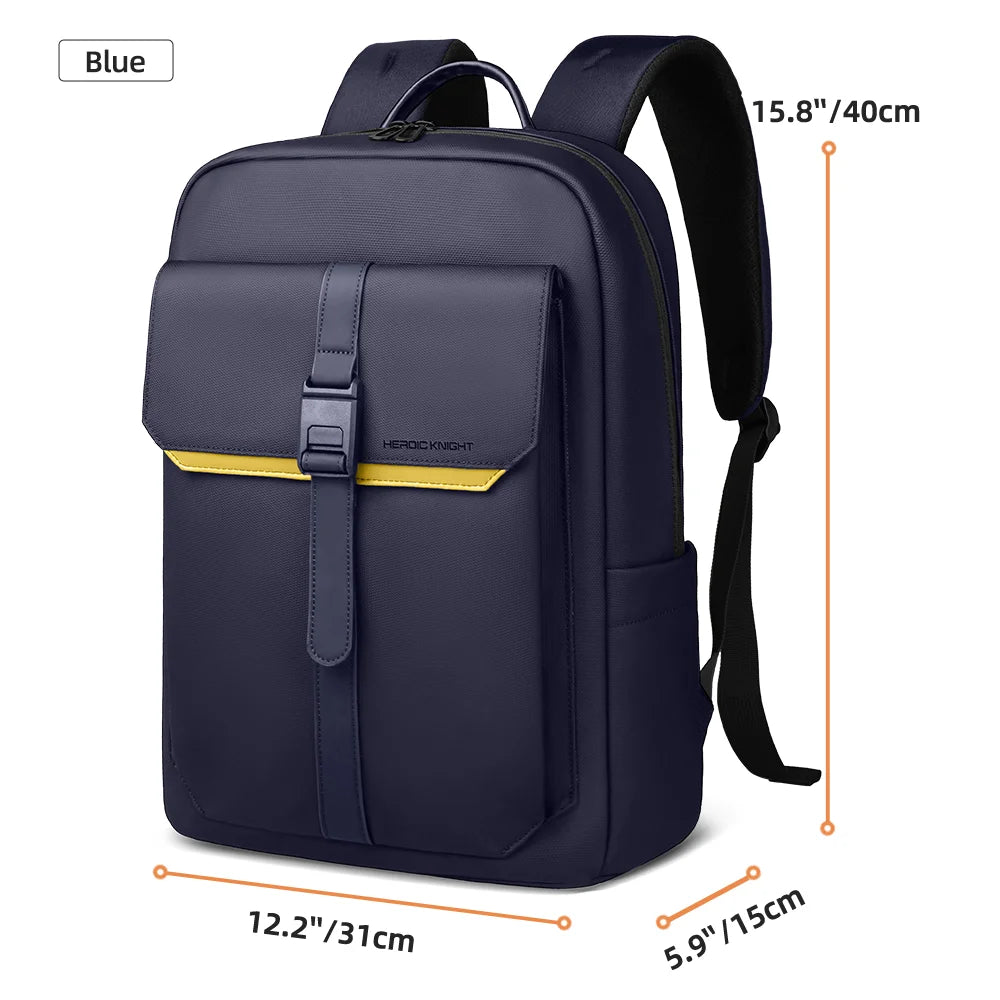 Stylish Business Backpack Men – 15.6" Laptop, Waterproof, Flap Design