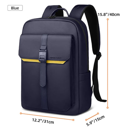 Stylish Business Backpack Men – 15.6" Laptop, Waterproof, Flap Design
