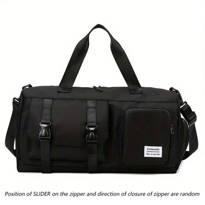 Women's Nylon Gym Bag with Shoe Compartment – Fitness Duffel