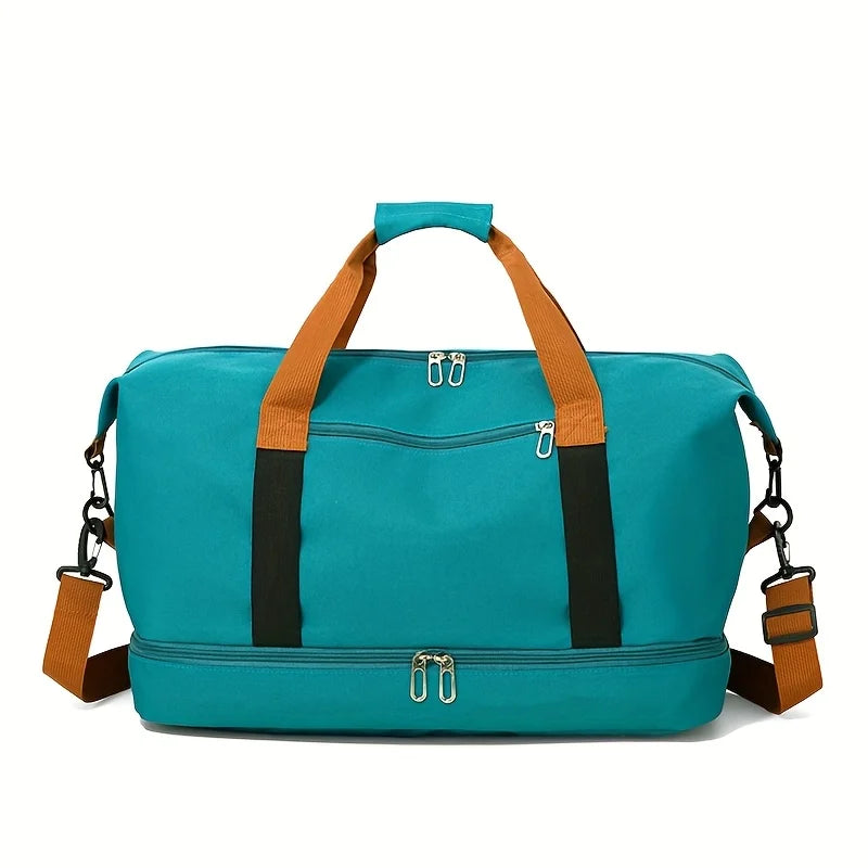 Large Capacity Gym Duffel Bag with Shoe Compartment