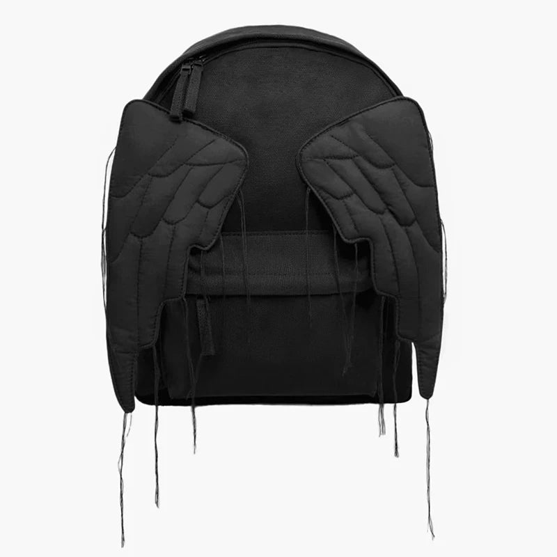 Y2K Angel Wing Canvas Backpack for Women