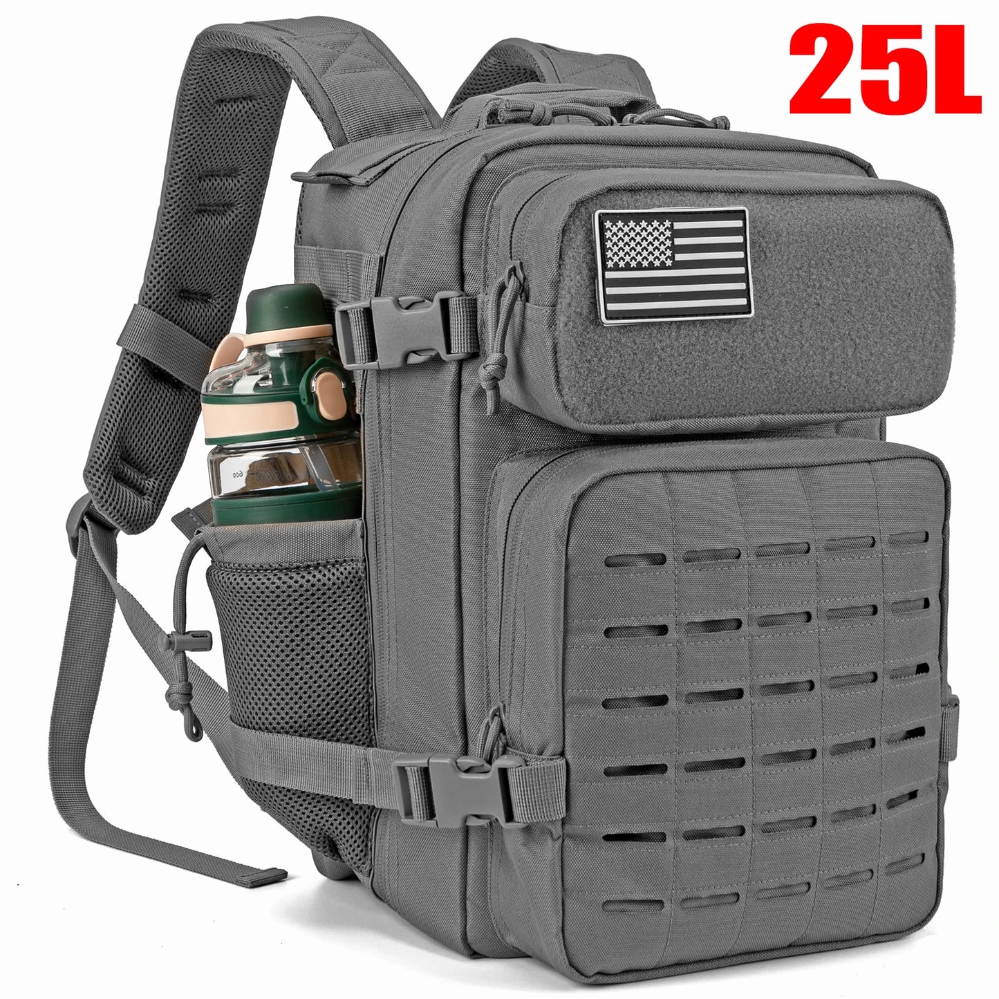 Tactical Backpack with Water Bottle Holder – 25L & 45L