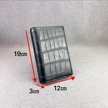 Genuine Crocodile Leather Planner Notebook & Card Holder