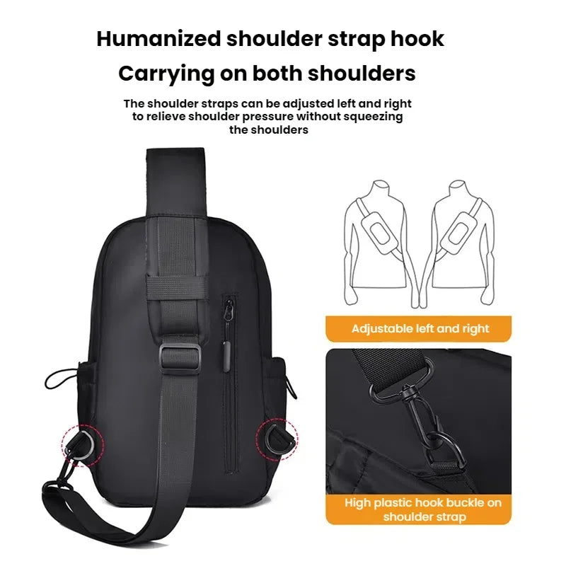 Men's Multifunctional Sling Bag for Business, Travel & Sports