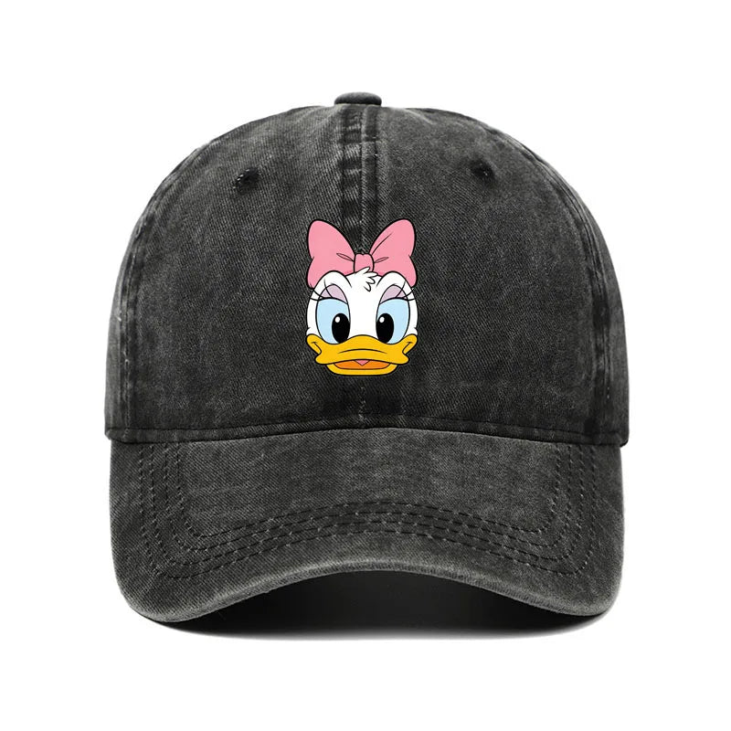 Cartoon Character Baseball Cap – Vintage Washed Unisex Hat