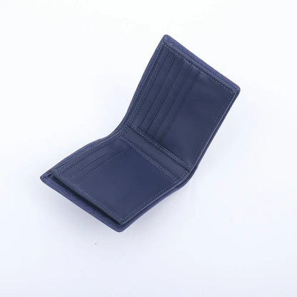 Ostrich Leather Men's Bifold Wallet – Slim Card Holder