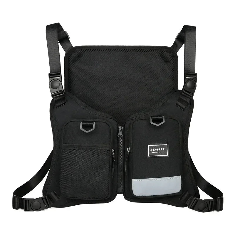 Men's Tactical Chest Bag Vest – Outdoor Sports & Cycling Rig