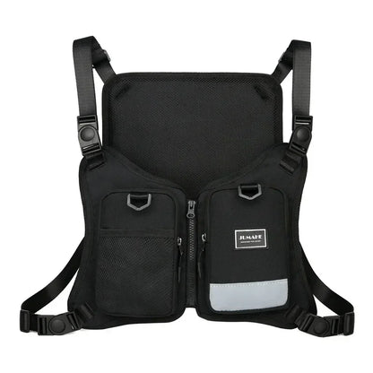 Men's Tactical Chest Bag Vest – Outdoor Sports & Cycling Rig