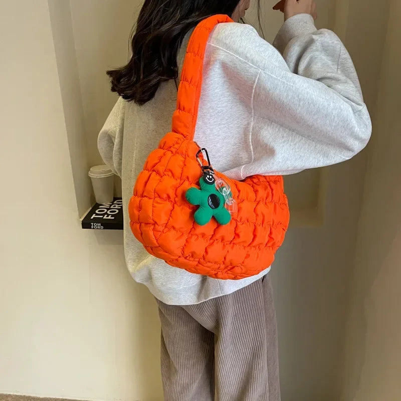 Puffy Cloud Shoulder Bag for Women – Korean Cute Style
