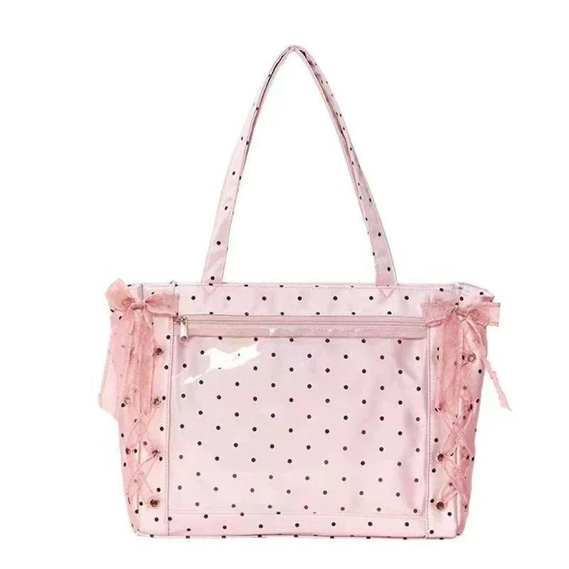 Ribbon Ita Bag Women's Large Capacity Tote Shoulder Bag