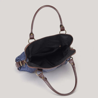 Leather Patchwork Large Handbag – Multi-Functional Women's Commute Bag