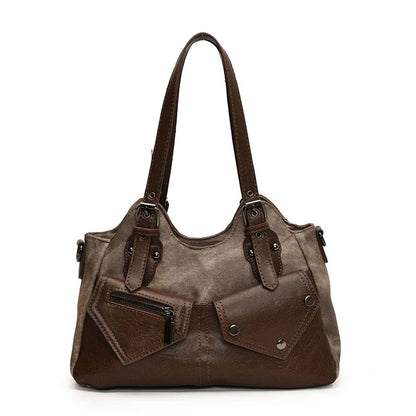 Retro Shoulder Tote Bag – Versatile Women's Handbag