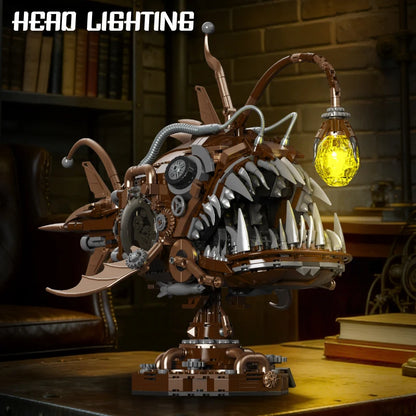 Steampunk Anglerfish MOC Building Blocks Set – 1236 Pieces
