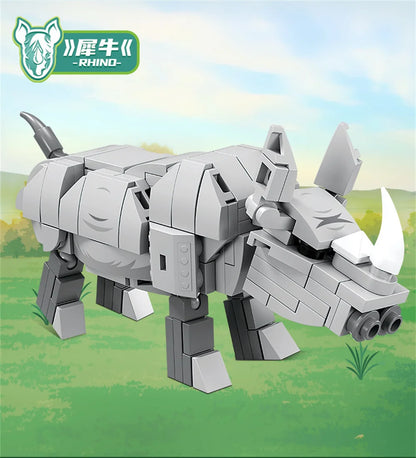 Wild Animal Building Blocks Set – Mini Safari Figures Brick Toy