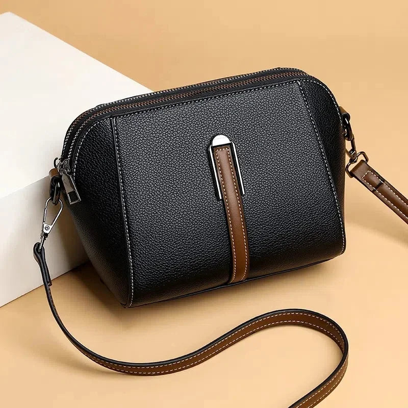 Soft Leather Shell Crossbody Bag – Women's Shoulder Purse