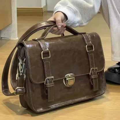 Vintage Women's Messenger Bag – Y2K Satchel Crossbody