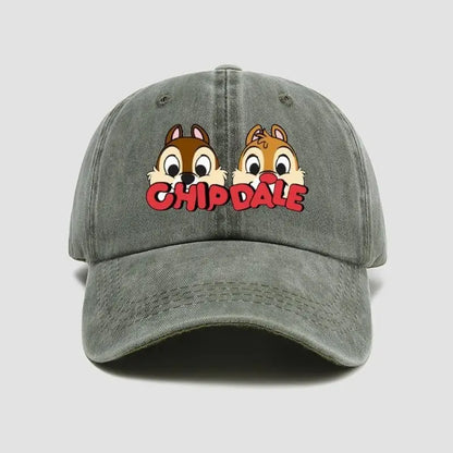 Chip & Dale Baseball Cap – Cute Cartoon Disney Hat for Men & Women