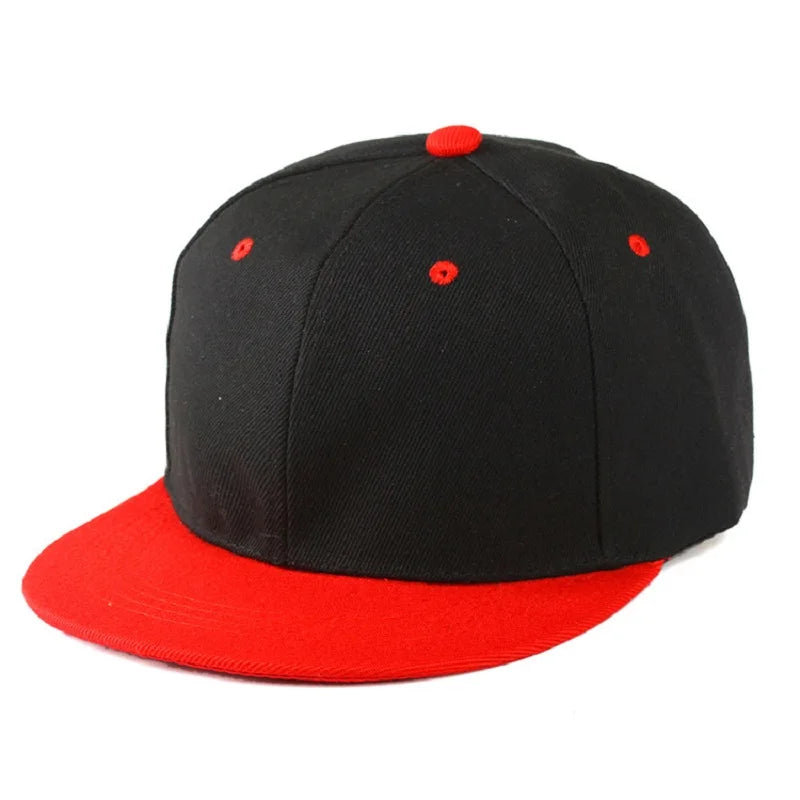 Snapback Hip Hop Cap – Flat Brim Baseball Hat for Men & Women